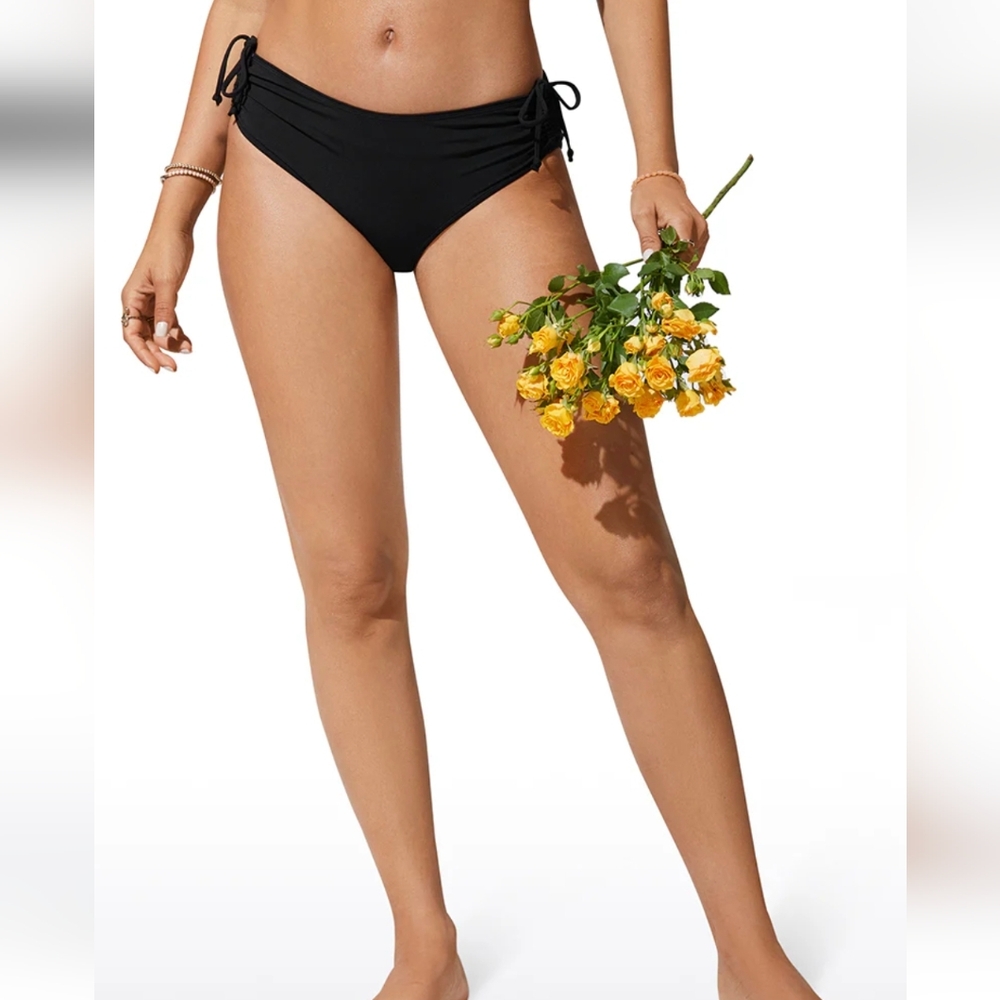 NWT CRZ YOGA Sunshine Bikini Bottom Side Tie Adjustable